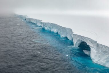 White wall' of ice drifts toward remote penguin haven