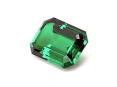 A rectangular emerald