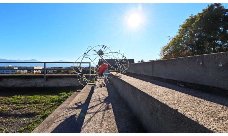 Morphing robot turns challenging terrain to its advantage