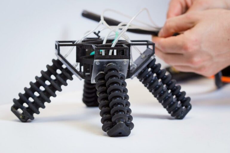 3D-printed robot has first soft legs to tackle tough terrain