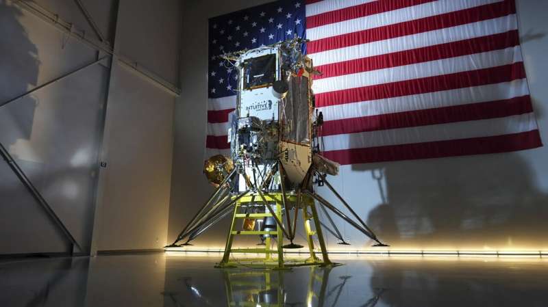 Private lunar lander may have fallen over while touching down near the moon's south pole
