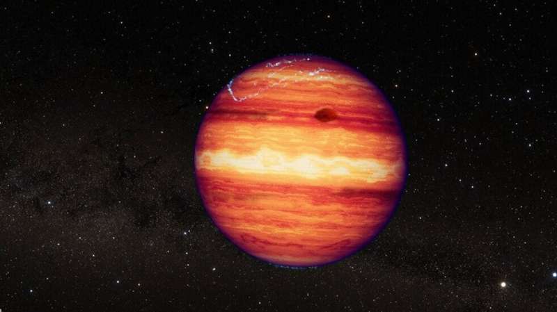 Webb exposes complex atmosphere of starless super-Jupiter