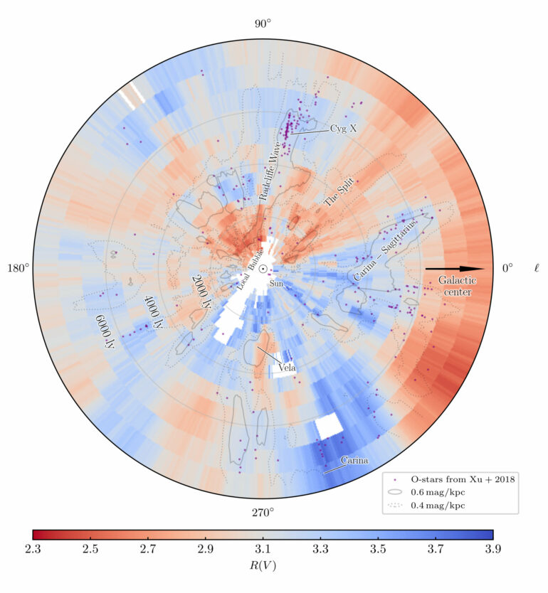 Astronomy's dirty window to space: A detailed map of dust in the ...