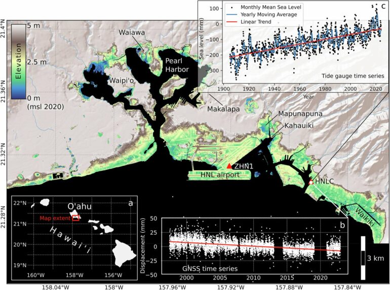 Hawaii's sinking coastlines: Flooding threat looms sooner than ...