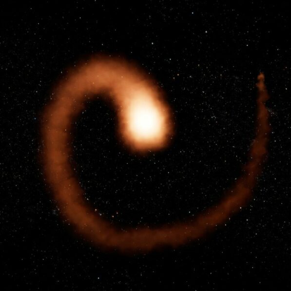 Wolf-Rayet 104 'pinwheel' star reveals a surprise (and some relief)