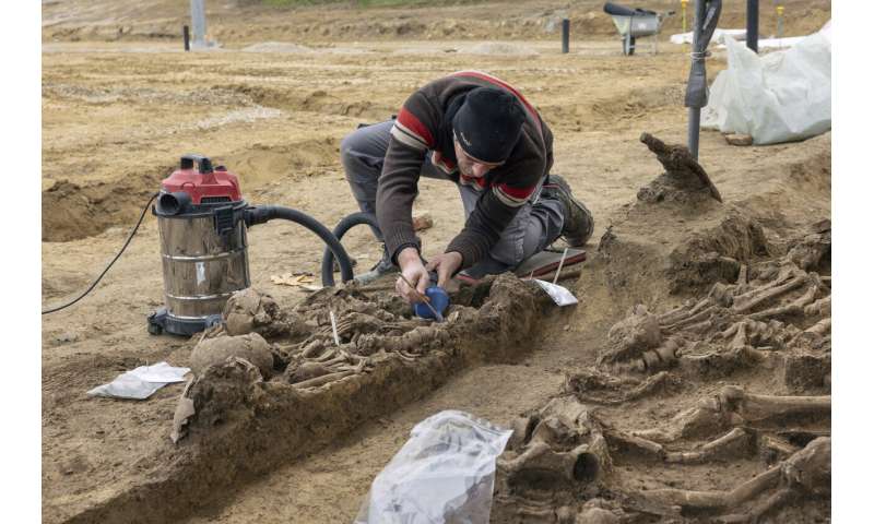A mass grave for fighters in a Roman Empire-era battle is revealed in Vienna
