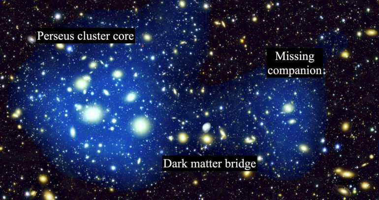Astronomers uncover missing merger companion and dark matter ...