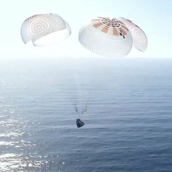 Four space tourists return to Earth after a private flight over ...