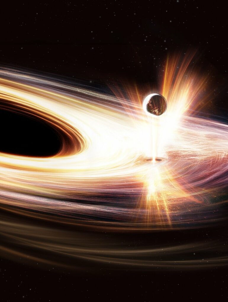 ESA - From boring to bursting: a giant black hole awakens