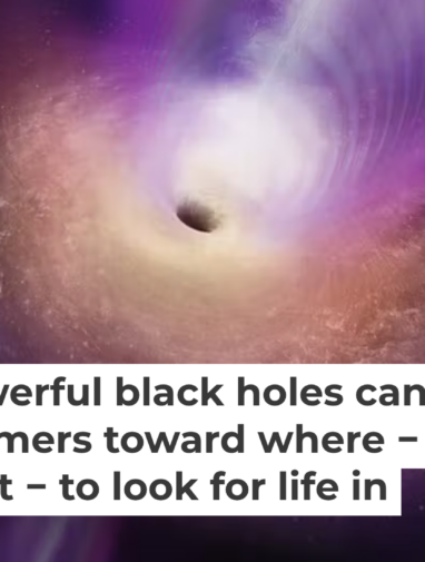 Jets from powerful black holes can point astronomers toward where ...