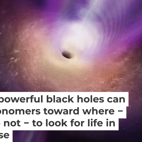Jets from powerful black holes can point astronomers toward where ...
