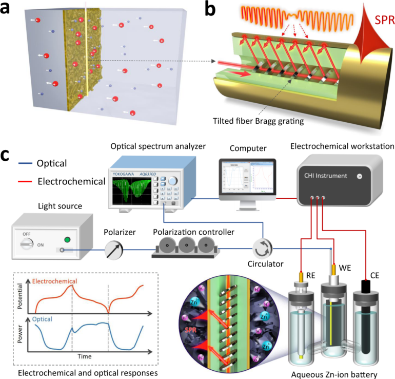 Operando monitoring of ion activities in aqueous batteries with ...