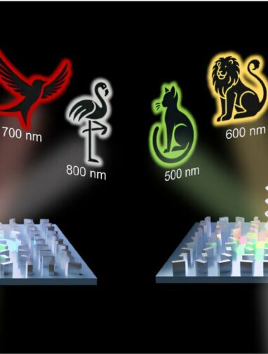 Ultra-thin display technology shows dozens of images hidden in a ...