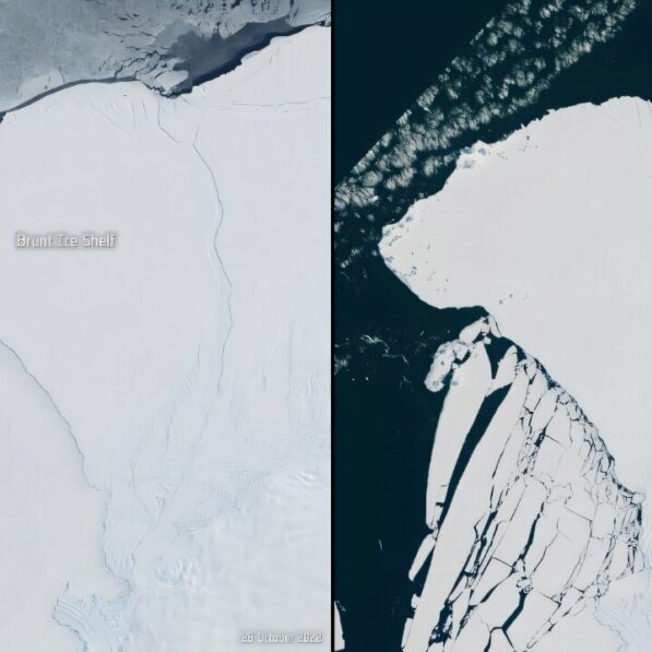 Tides found to trigger massive Antarctic iceberg breakups, study ...