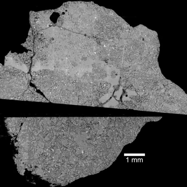 Youngest basaltic lunar meteorite fills nearly one billion-year ...