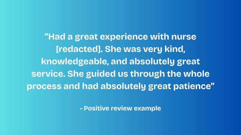 "And" vs. "Then": What words in online reviews tell us about hospital visits