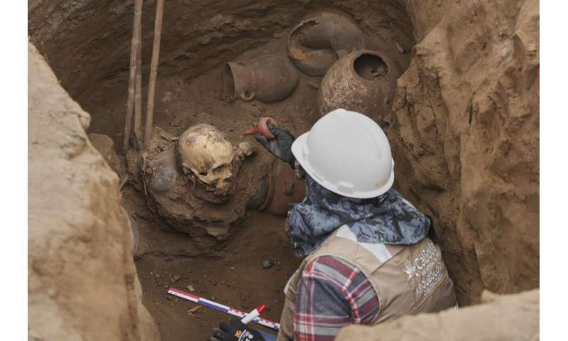 Utility workers in Peru unearth pre-Incan tomb with 1,000-year-old remains