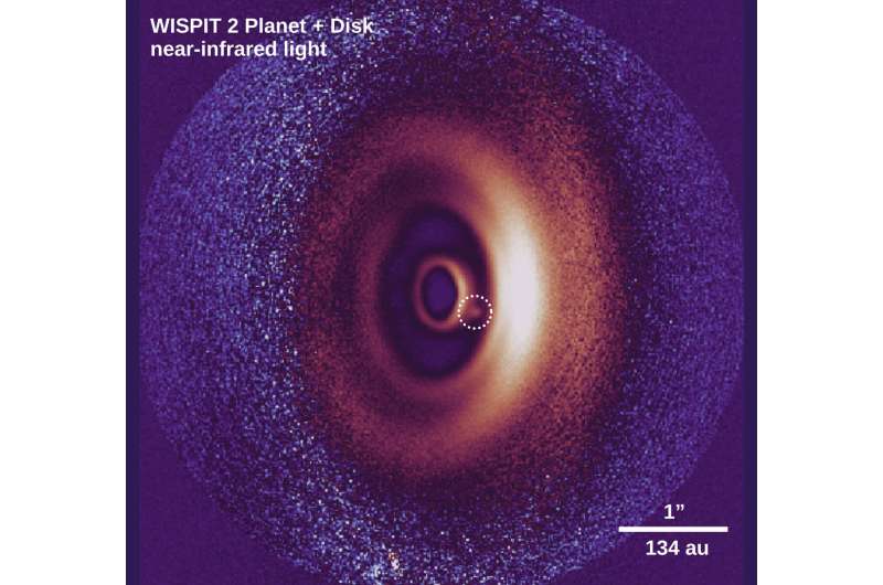 Astronomers make unexpected discovery of planet in formation around a young star