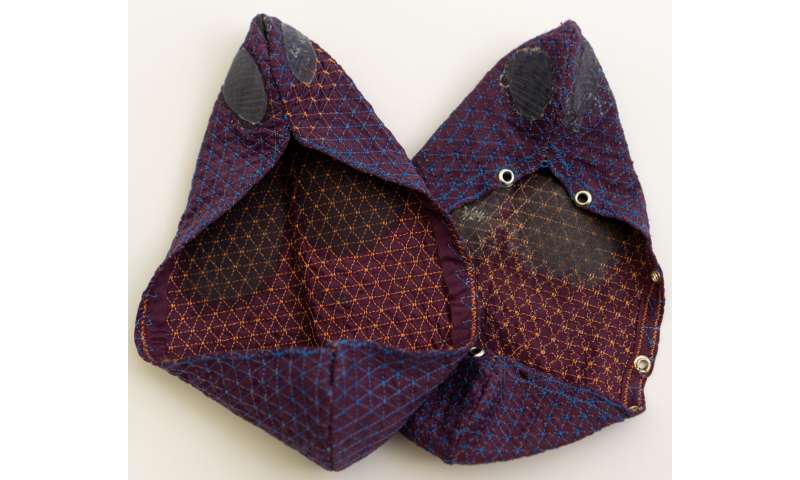 Machine embroidery encodes skin-like tension lines in textiles, enabling mass-customizable wearables