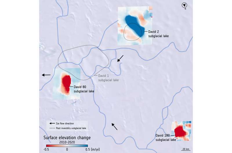 85 new subglacial lakes detected below Antarctica