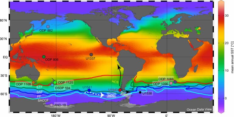 Southeast Pacific sediment cores are an 8-million-year-old climate ...