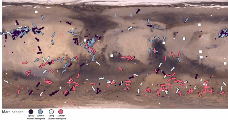 Mars dust devils mapped in detail, revealing faster winds than ...