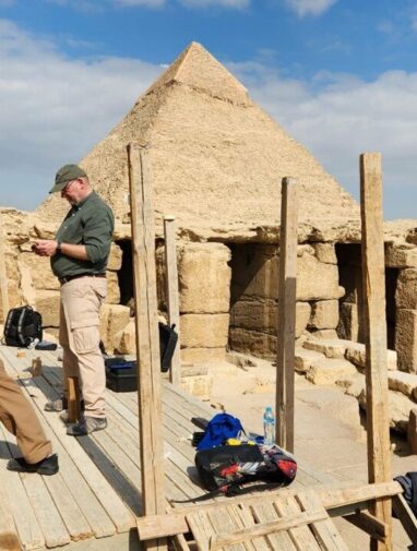 Air-filled anomalies in Menkaure Pyramid could indicate a new entrance