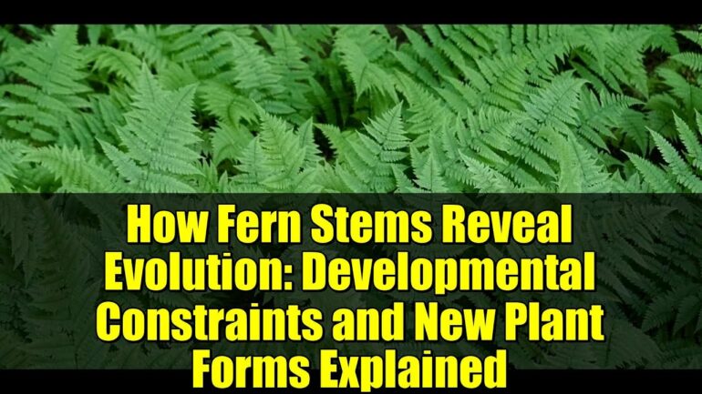 How Fern Stems Reveal Evolution: Developmental Constraints and New ...